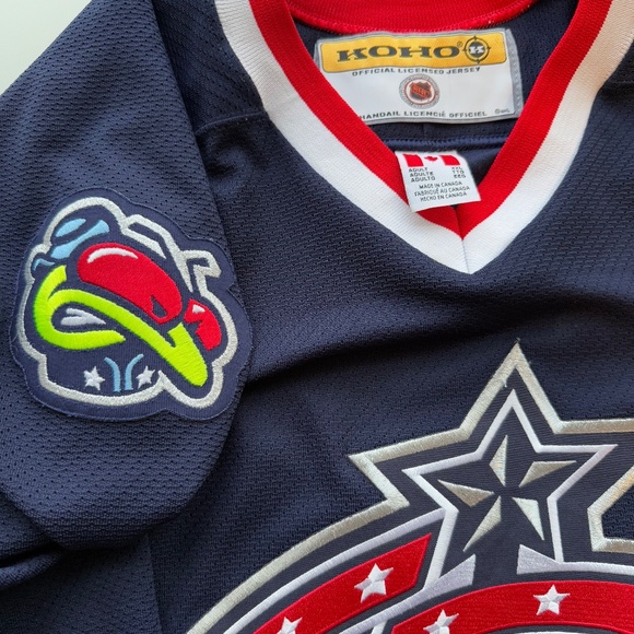 Vintage Columbus Blue Jackets Original Logo Jersey Size XXL - Picture 4 of 10